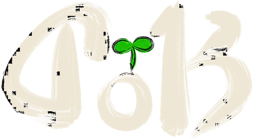 DoH, for Disciple of the Hand, in brush calligraphy with a green sprout above the letter o.